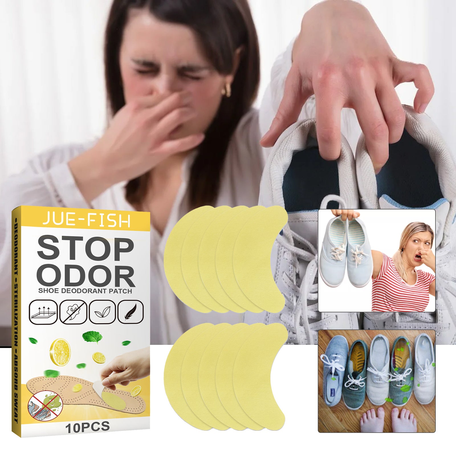 Shoes Deodorant Stickers Remove Odor