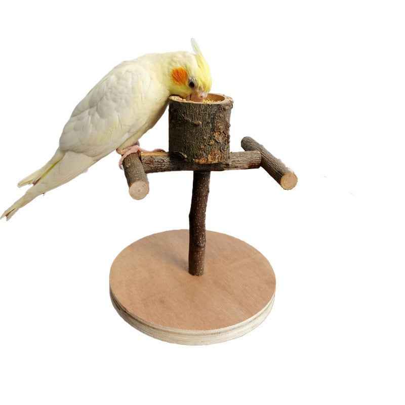 Solid Wood Parrot Training Stand - Multiple Sizes - Amanluxe
