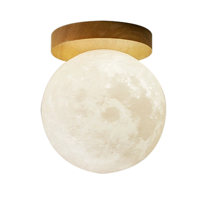 Japanese-style Simple Log Wind Moon Ceiling Lamp Aisle