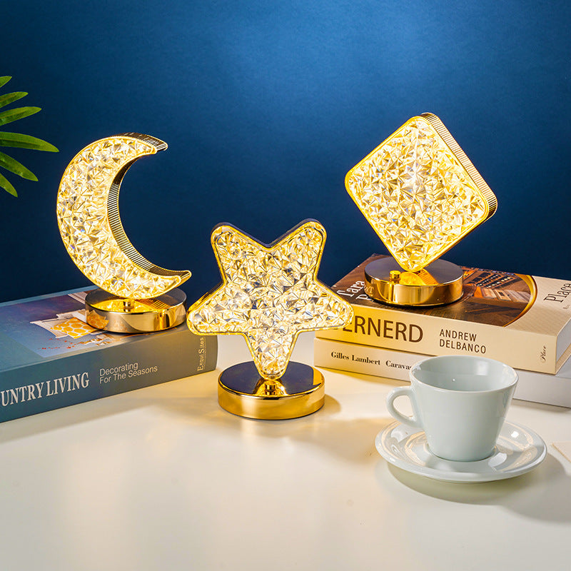 Star Moon Charging Touch Touch Small Night-light Table Lamp