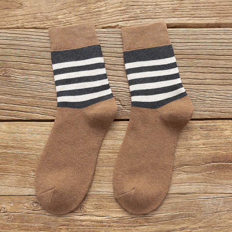 Casual Warm Socks Student Drawn Woolen Tube Socks