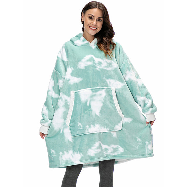 Wearable Blanket With Sleeves Winter Pullover Sudadera Mujer