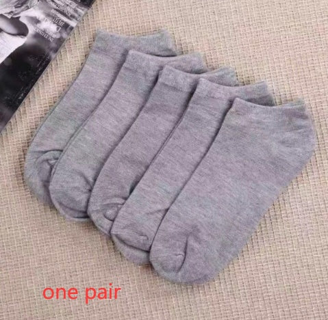 Black And White Gray Boat Socks Tube Socks Men And Women Thick Socks