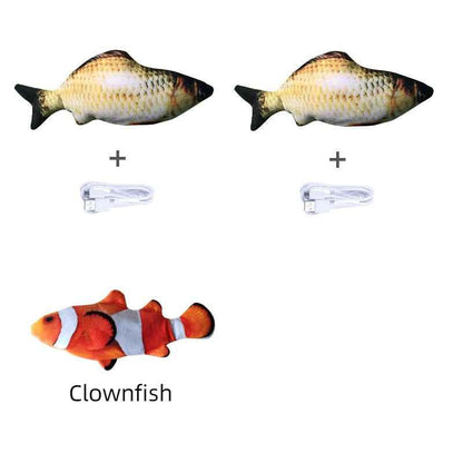 Electric Jumping Fish Cat Toy - USB Rechargeable - Amanluxe
