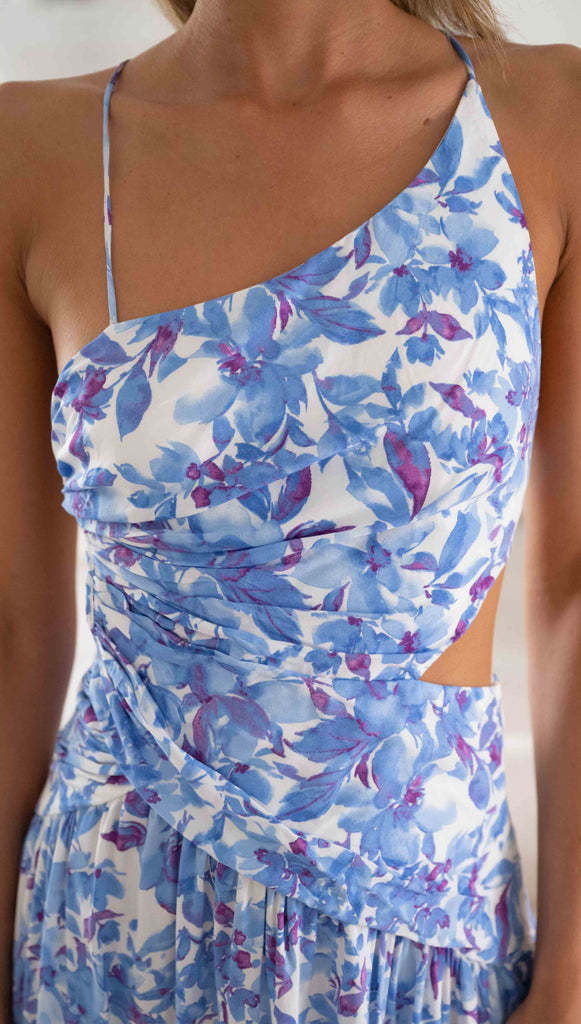 Sleeveless Back Long Dress With Split Hem