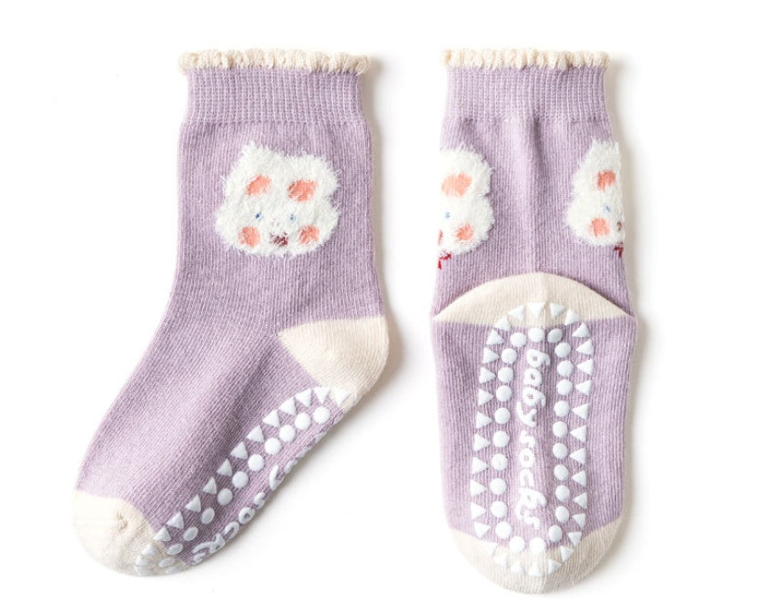 Children's Socks Spring And Autumn Baby Socks Cartoon Middle Tube