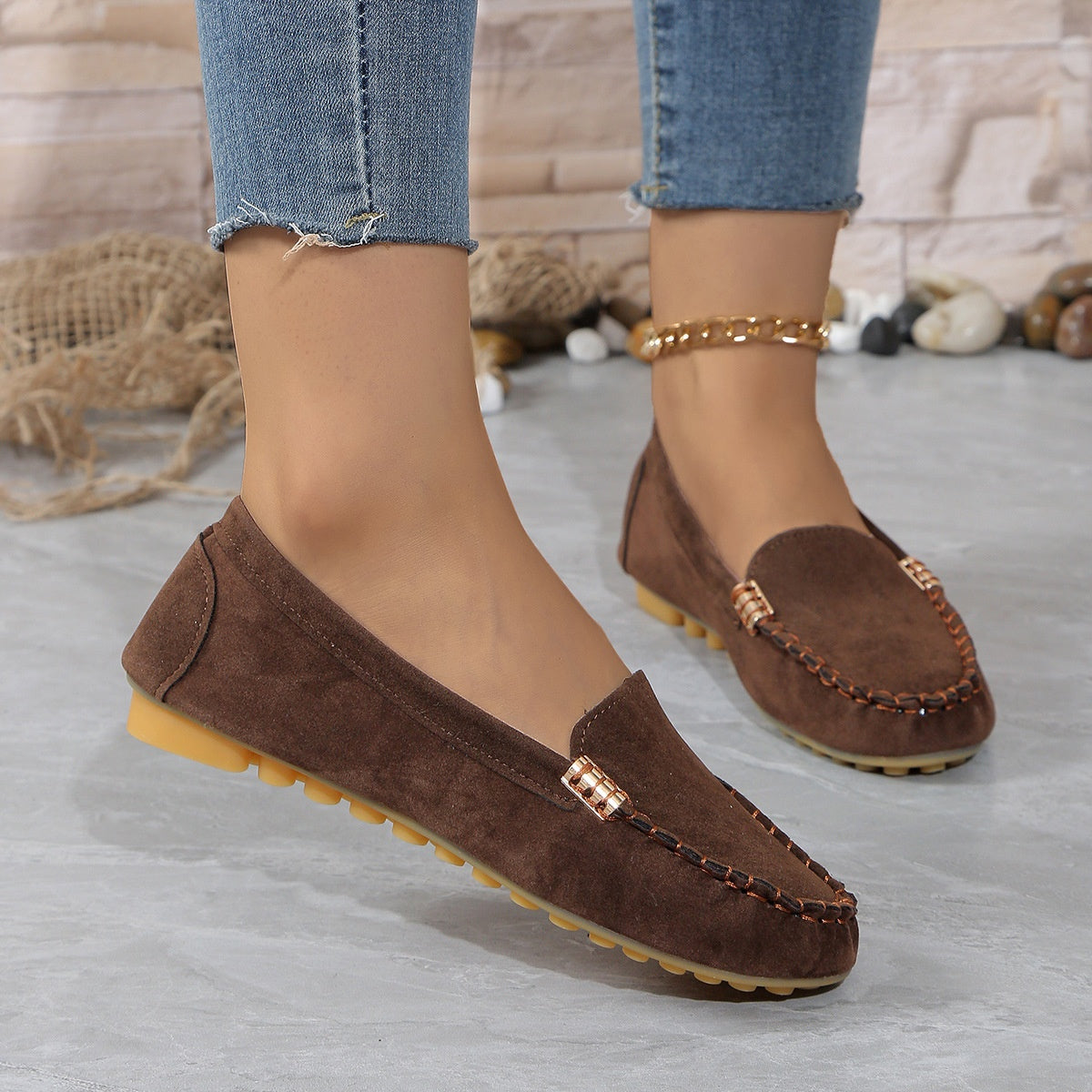 Flat Heel Pumps Single Shoes Flat Women's Shoes Student Peas Shoes