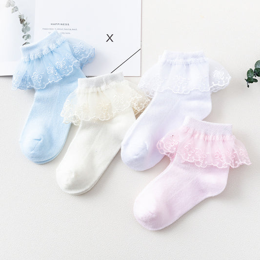Girls' Thin Summer Mesh Baby Socks