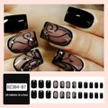 Dark Ins Style Black Vine Wearing Nails And Nails