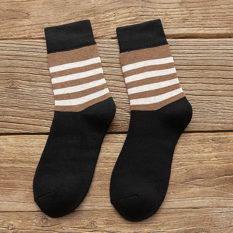 Casual Warm Socks Student Drawn Woolen Tube Socks