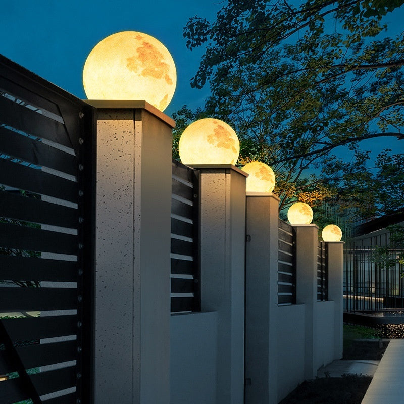 Pillar Lamp Outdoor Wall Moon Light Power-on Door