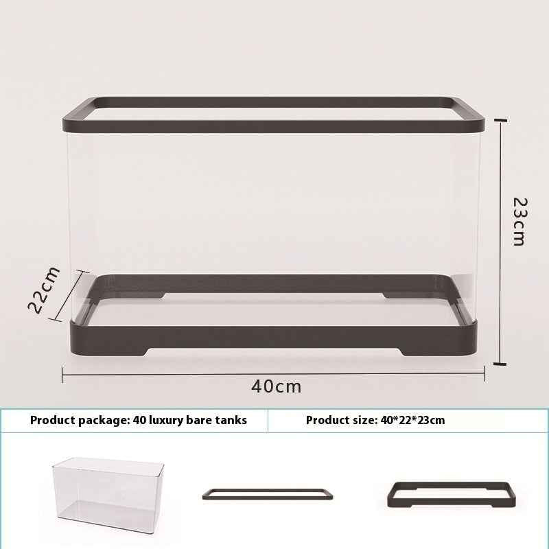 Acrylic Fish Tank - Transparent Lazy Aquarium - Amanluxe