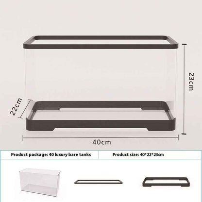 Acrylic Fish Tank - Transparent Lazy Aquarium - Amanluxe