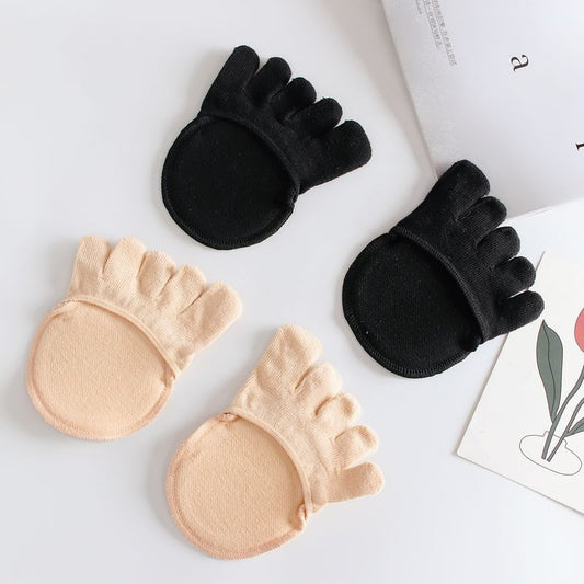 Five-toe Socks Half-shoe Socks Sponge Pad Invisible Socks Toe High Heel Socks