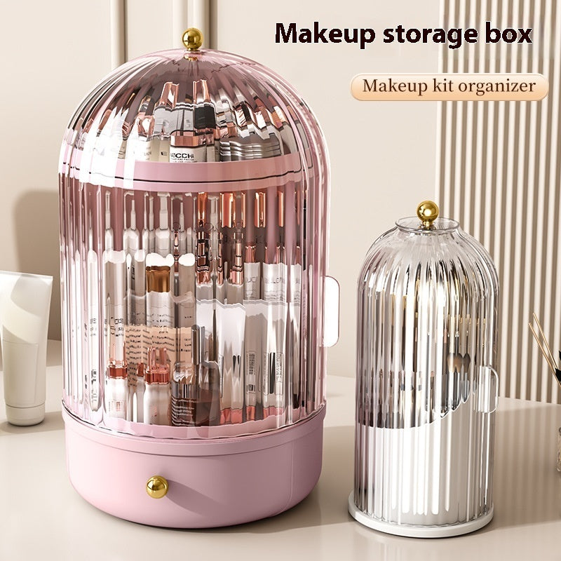 Large Rotating Cosmetic Brush Storage Box Dresser null