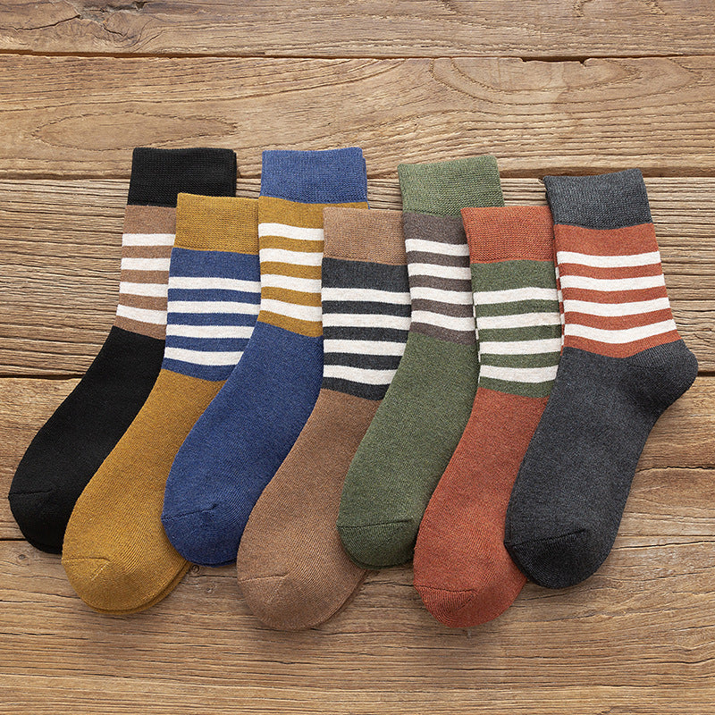 Casual Warm Socks Student Drawn Woolen Tube Socks