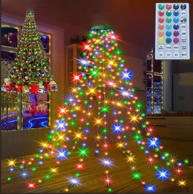 Christmas Tree Light Strings, LED Light Strings With Remote Control, Colorful Lights, Warm White Light Strings, Christmas Decorations