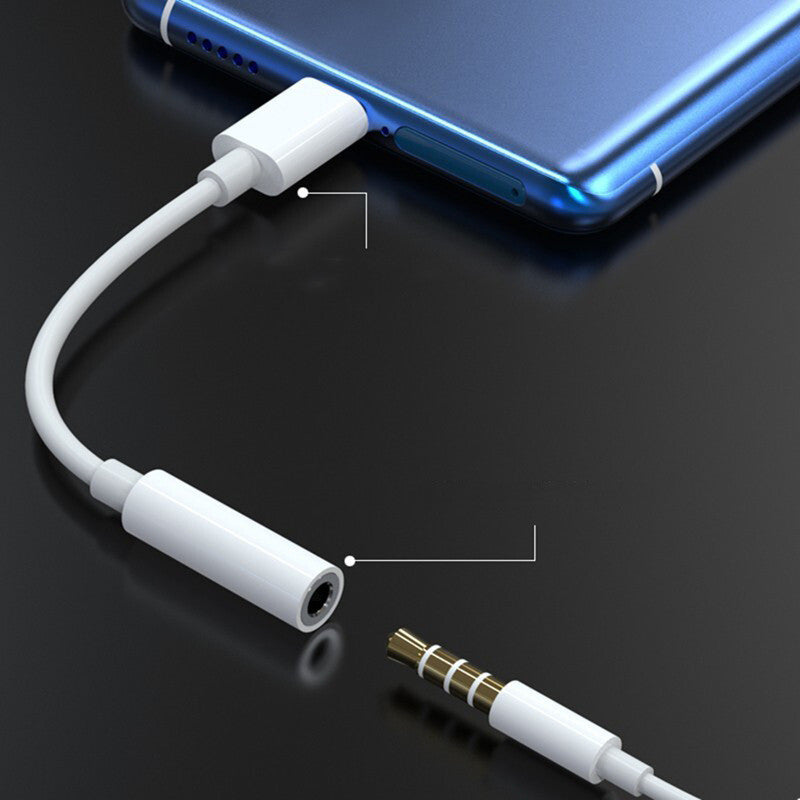 Suitable For Huawei Xiaomi HTC Live Call Headset Adapter Cable Type-c To 3.5mm Digital Audio Adapter