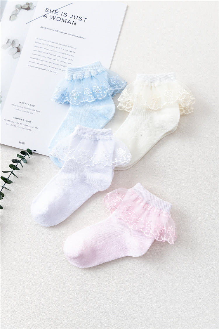 Girls' Thin Summer Mesh Baby Socks