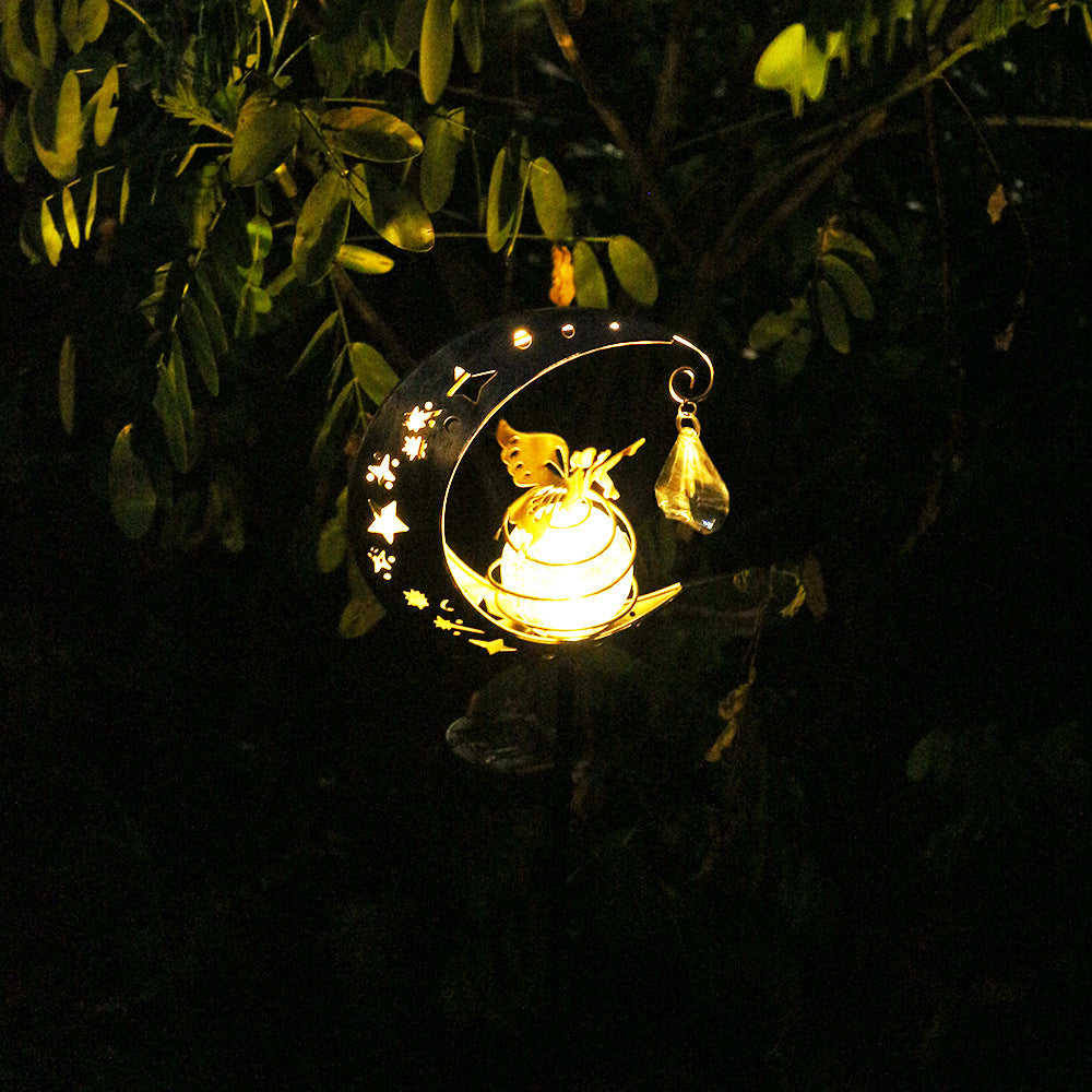 Cross-border New Solar Fairy Moon-light Lamp Cracked Glass