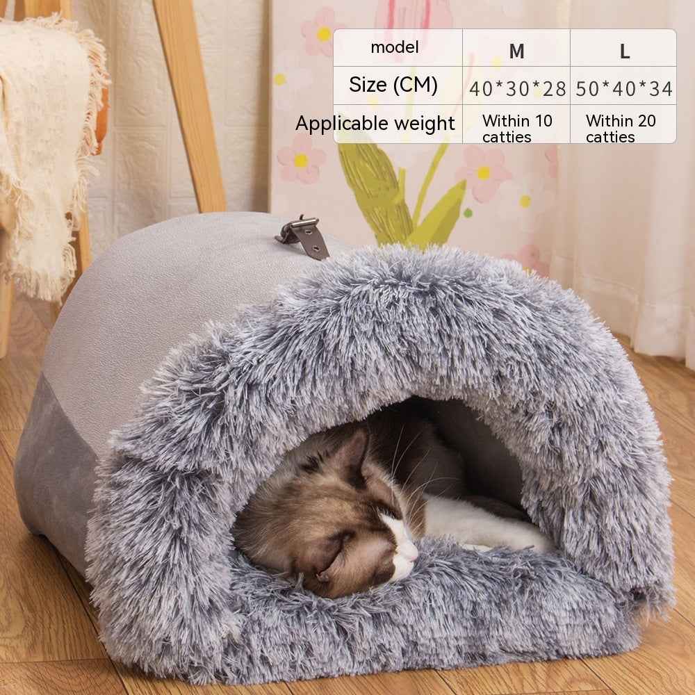 Portable Pet Nest - Warm Winter Bed - Amanluxe