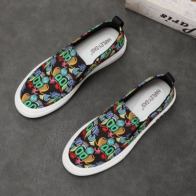 Men's Shoes Spring New Casual Versatile Shoes Korean Fashion Shoes Low-top Men's Canvas Shoes