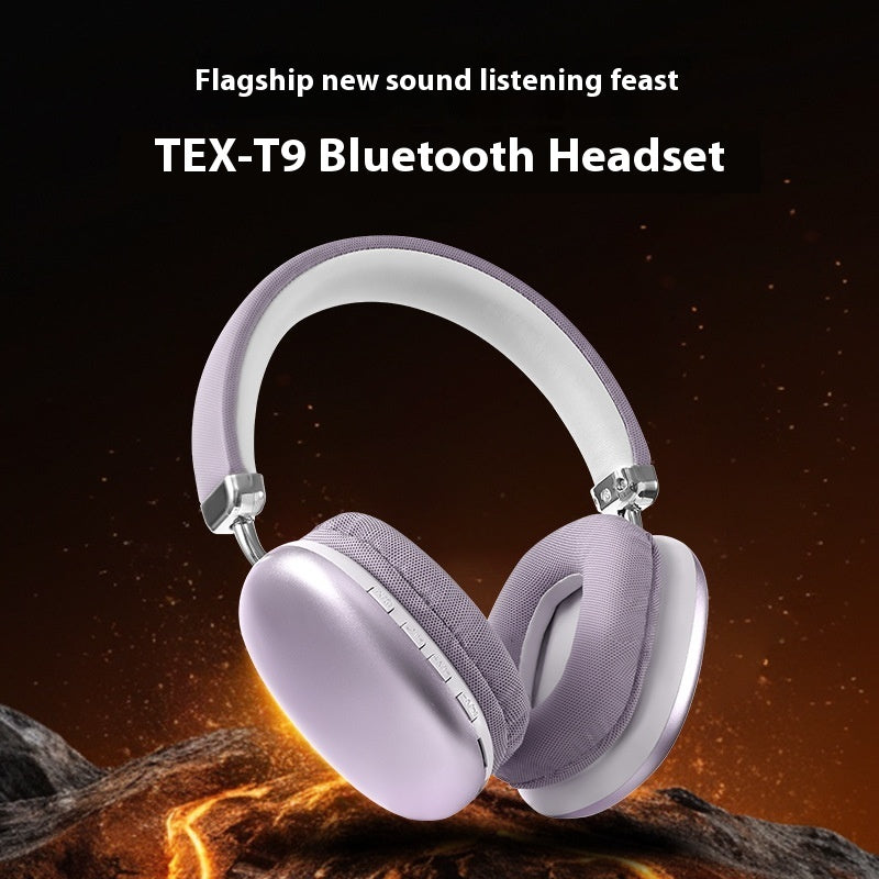 TEX-T9 Bluetooth Headset Wireless Headphone Head-mounted