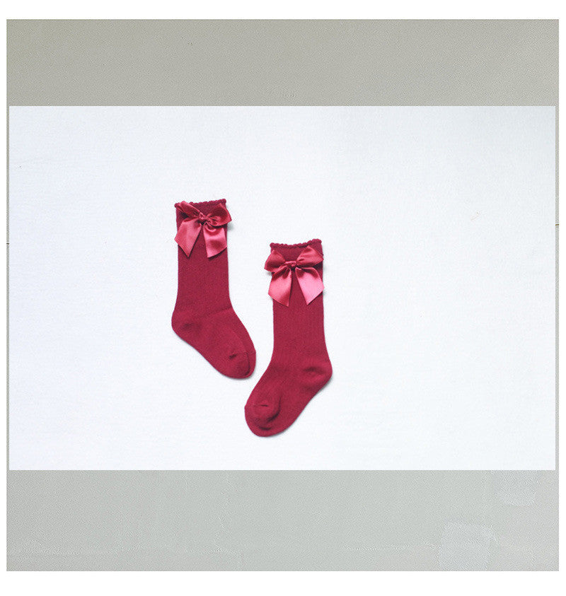 Korean Style Children's Socks Bubble Mouth Baby Mid-tube Socks