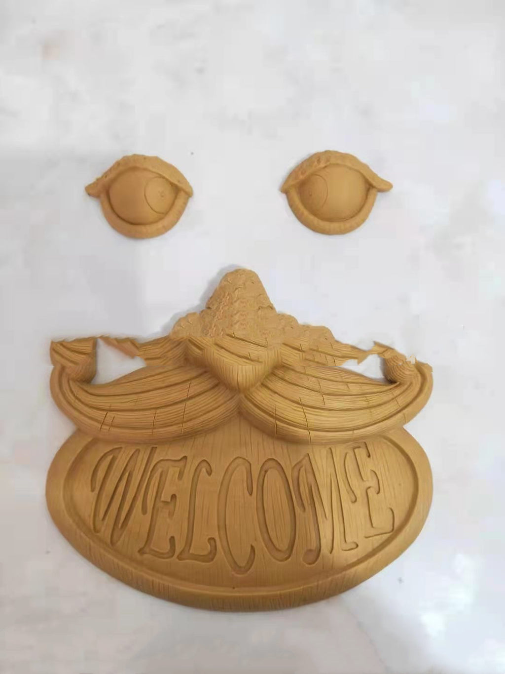 Tree Hug Glowing Eyes Outdoor Tree Art Sculpture Garden Tree Garden Decoration