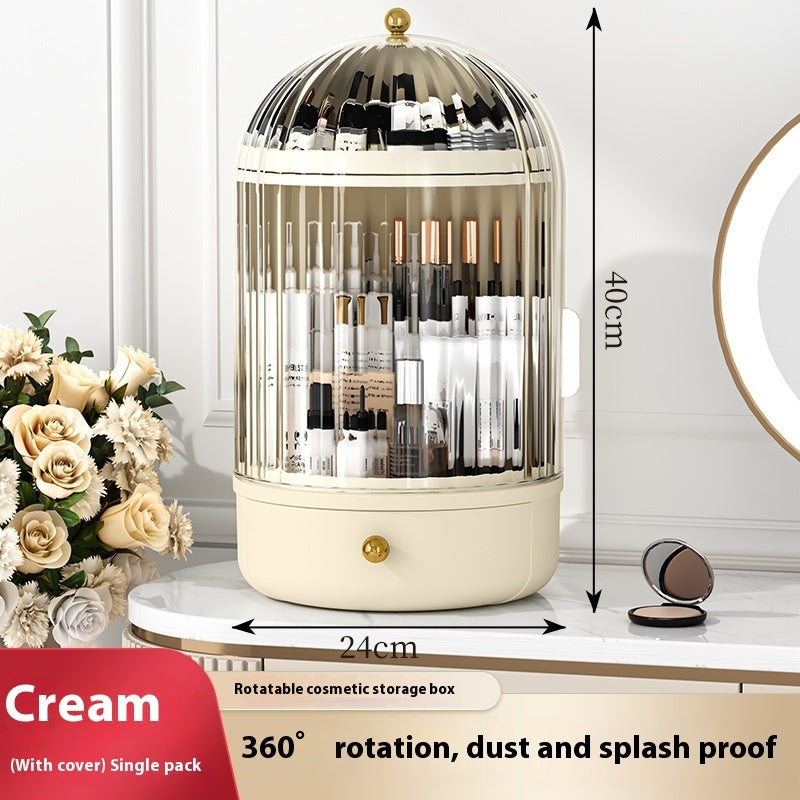 Large Rotating Cosmetic Brush Storage Box Dresser null
