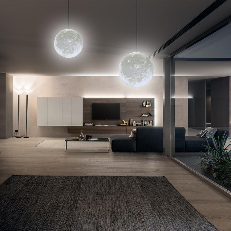3D Printed Moon Lamp For Home Living Room
