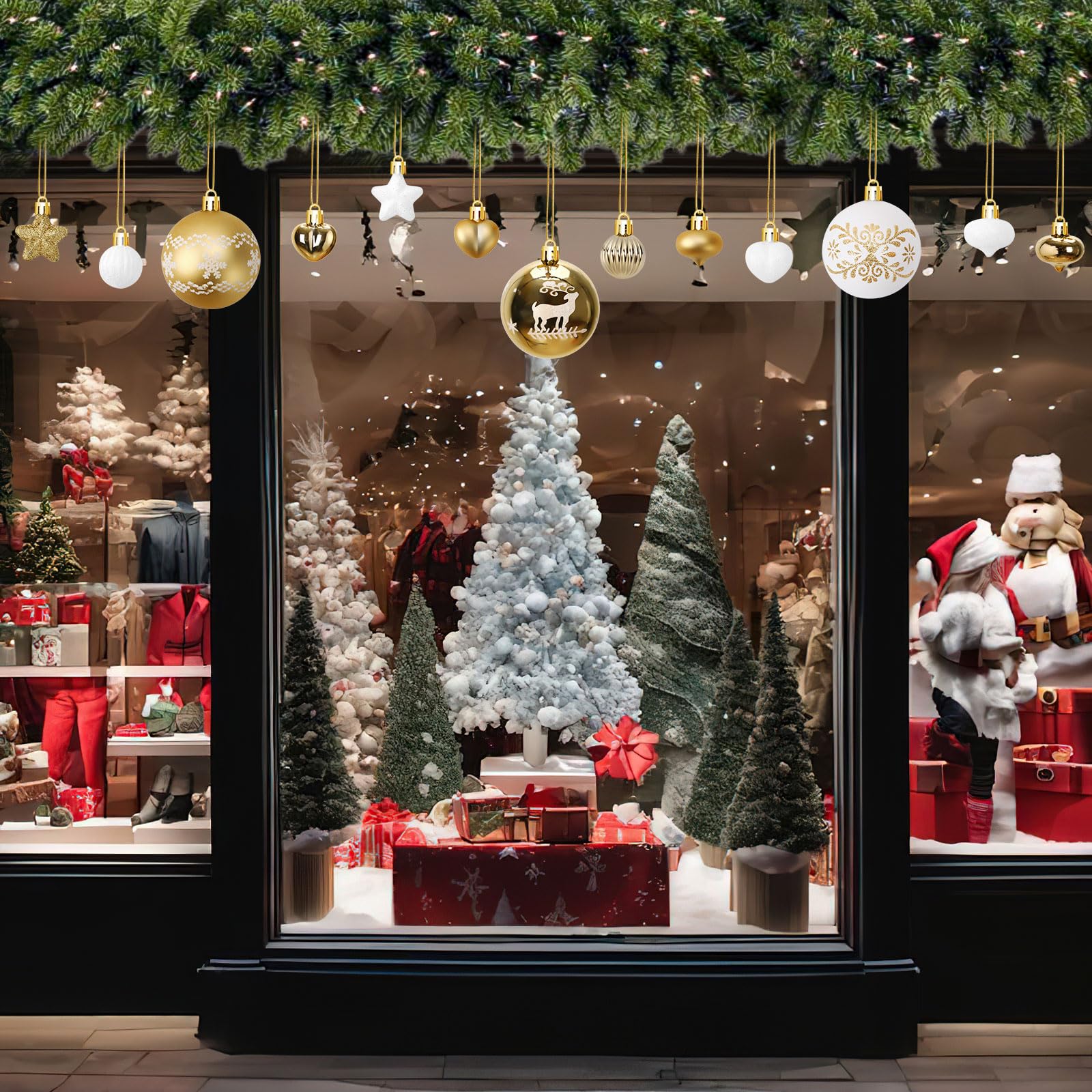 Christmas Ball Decorations Nordic 52PCS Christmas Tree Decorations Christmas Decorations Christmas Decorations Balls 6cm Entrance Garland Decorations Christmas Decorations,132-8465-TJ