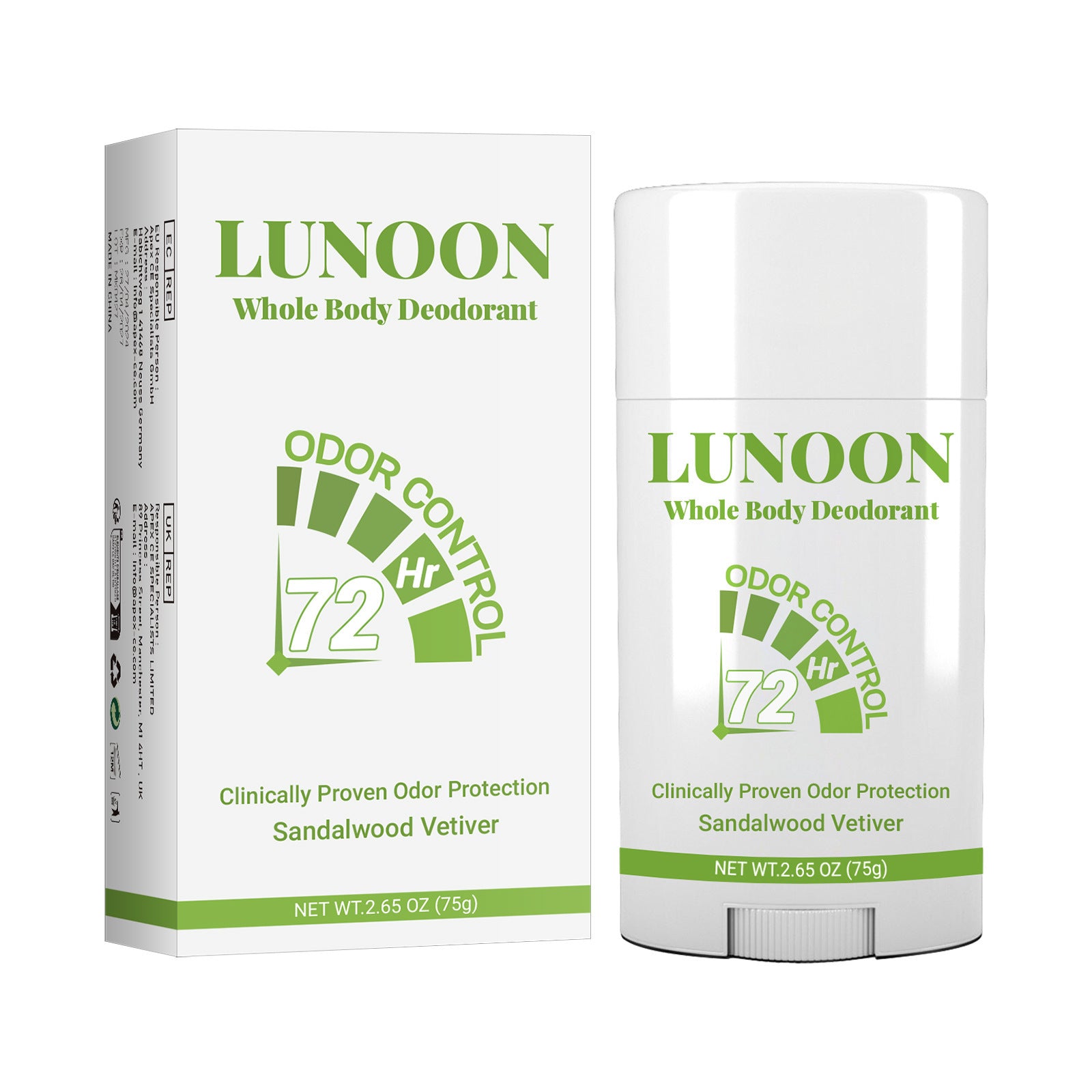 Armpit Antiperspirant Deodorant Refreshing Deodorant Stick 75g